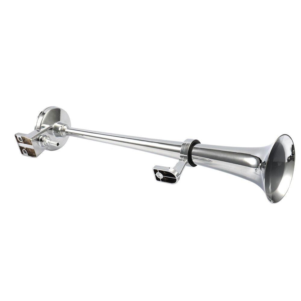 Universal 17 Inch 150DB Car Air Horn Compressor Super Loud Single Trumpet Compressor 12V 1 Set for Trucks Cars Automobiles