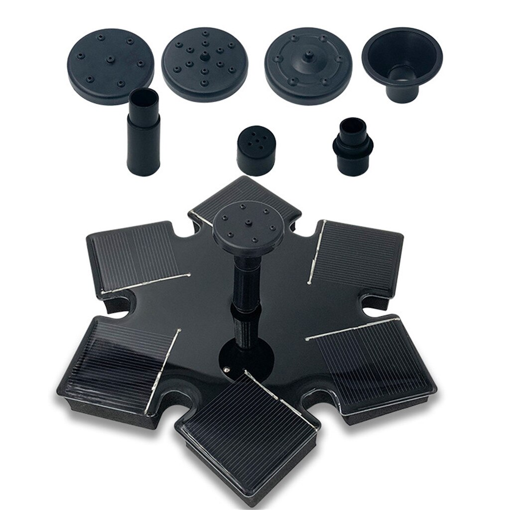 Mini Solar Power Water Fountain Garden Pool Pond Outdoor Solar Panel Bird Bath Floating Water Fountain Garden Decor #25