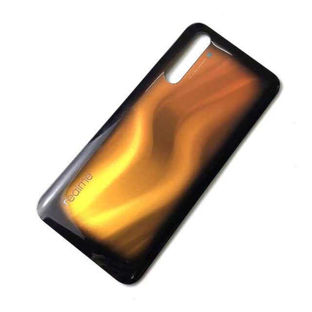 Coperchio posteriore batteria per OPPO Realme 6 Pro coperchio batteria sportello posteriore parti di ricambio custodia in vetro + adesivo adesivo: Orange