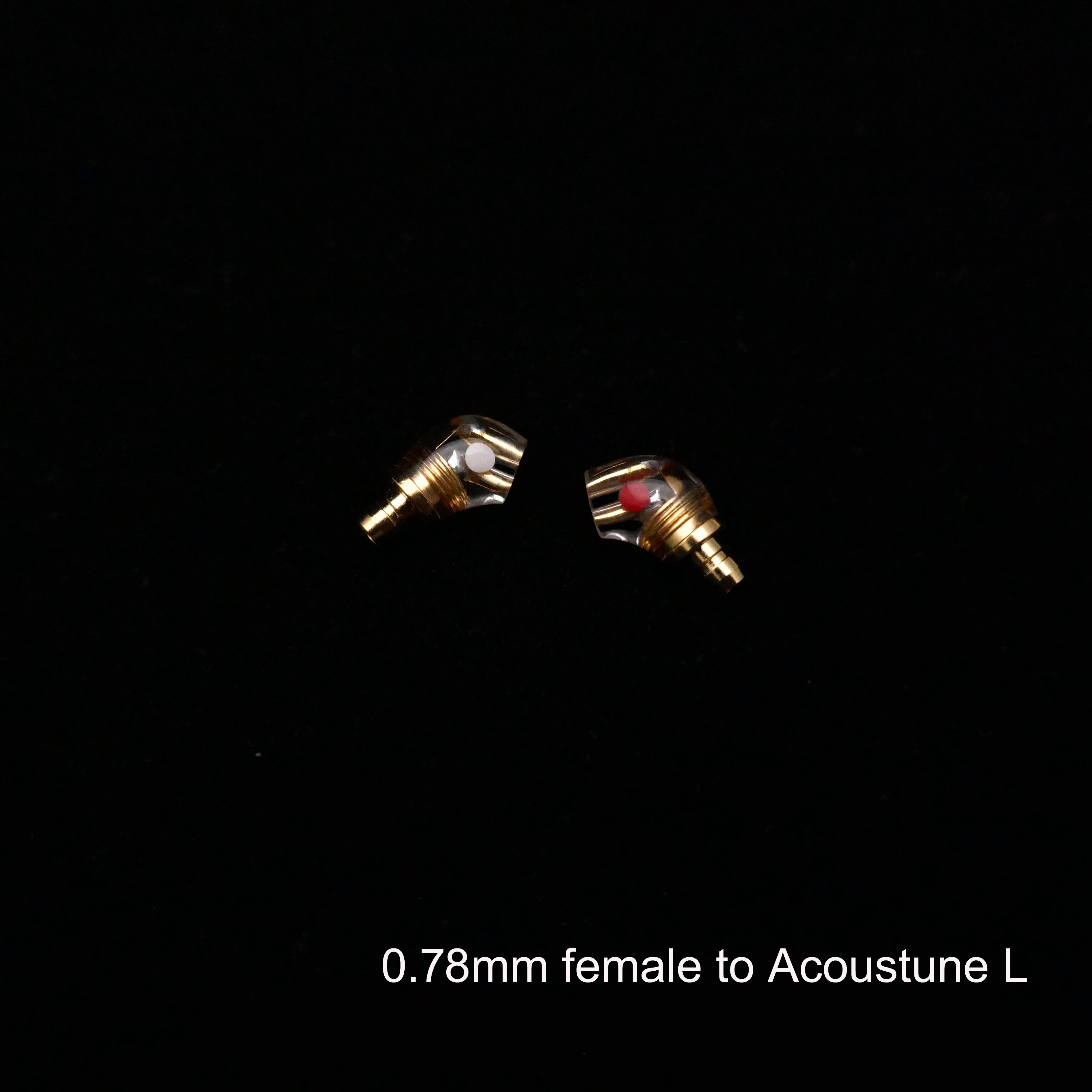 MMCX/0.78MM męski na acoustane UE IPX pentacon ucho MMCX kobiece słuchawki konwersja Pin końcówka do konwersji Adapter: MULTICOLOR