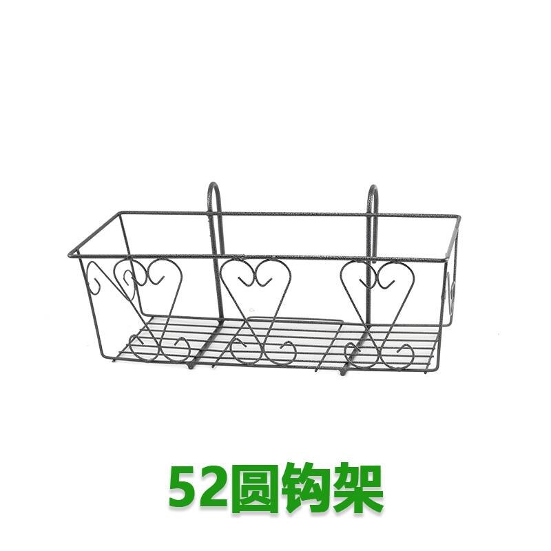 Ringhiera del balcone Semina Vaso di Fiori Cremagliera Del Fiore di Fiori Appeso Attraverso Giardinaggio Verdura Cremagliera Rotonda Gancio Regolabile Appeso Flo