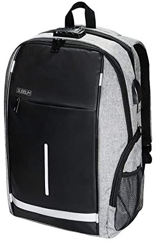 Subblim – sac à dos à serrure business de 16 pouces, gris/noir
