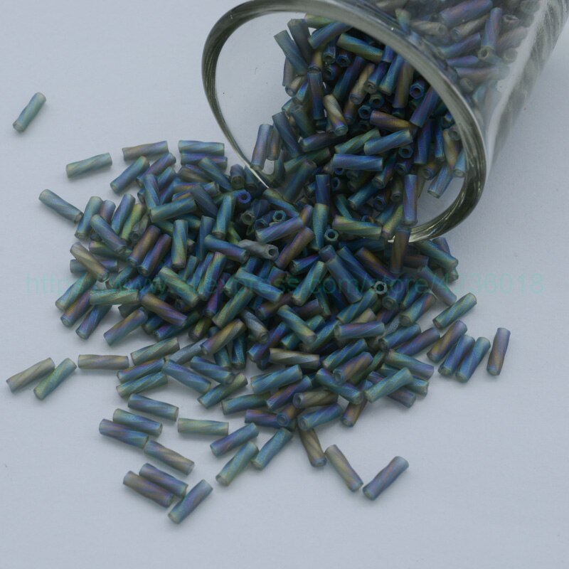 20g 2*6MM Japan Import Twist Bugle Glass Tube Beads For Cross Stitch Embroidery Necklace Bracelet Jewelry Garment Accessory