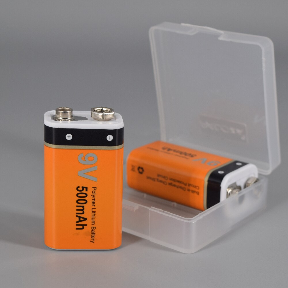 Palo 9V Oplaadbare Batterij 500Mah Lithium Oplaadbare Batterij 9V 6f22 Batterij Oplaadbare