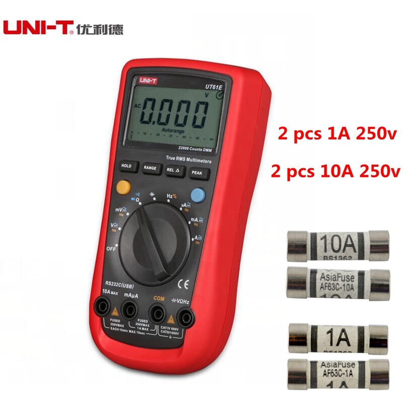 4 STÜCKE UNI-T Multimeter Keramik-sicherung 10A 250 V und 1A 250 V für ut61a ut61b ut61c ut61d ut61e Digitale Multimeter