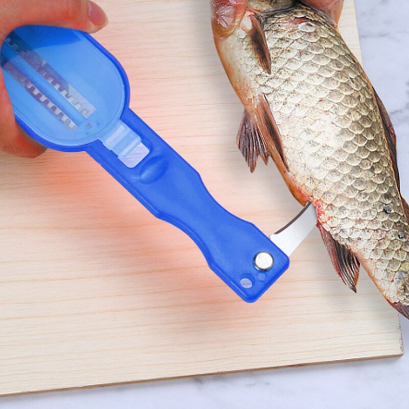 Cepillo portátil de acero inoxidable para báscula de pescado, raspador de limpieza, accesorios de cocina, brochas para la piel, elimina la escala de pescado, 1 Uds.
