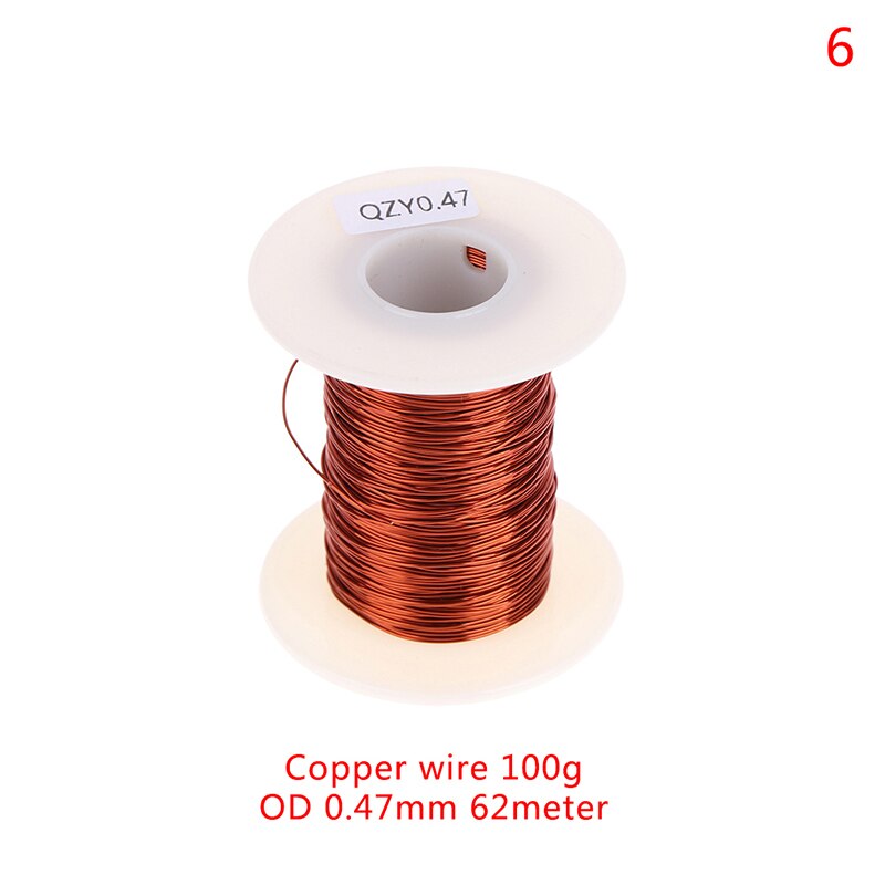 0.13mm to 1.25mm copper wire Magnet Wire Enameled Winding wire Coil Wire 100g: A6