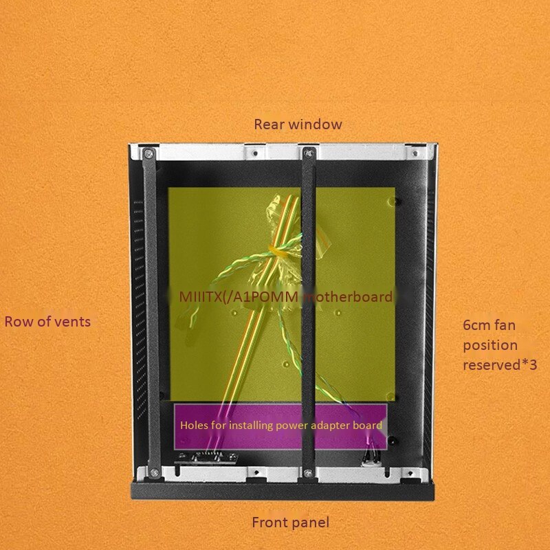 Mini Horizontal Chassis Computer Gaming Pc Desktop Chassis