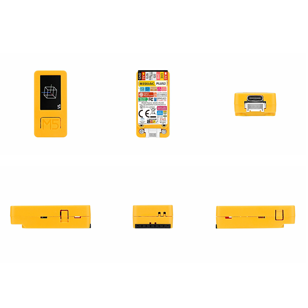 M5Stack M5Stickc plus2 ESP32-PICO Kit de desarrollo IoT Pantalla TFT de 1,14 pulgadas Dispositivo portátil tipo reloj para controlador IoT