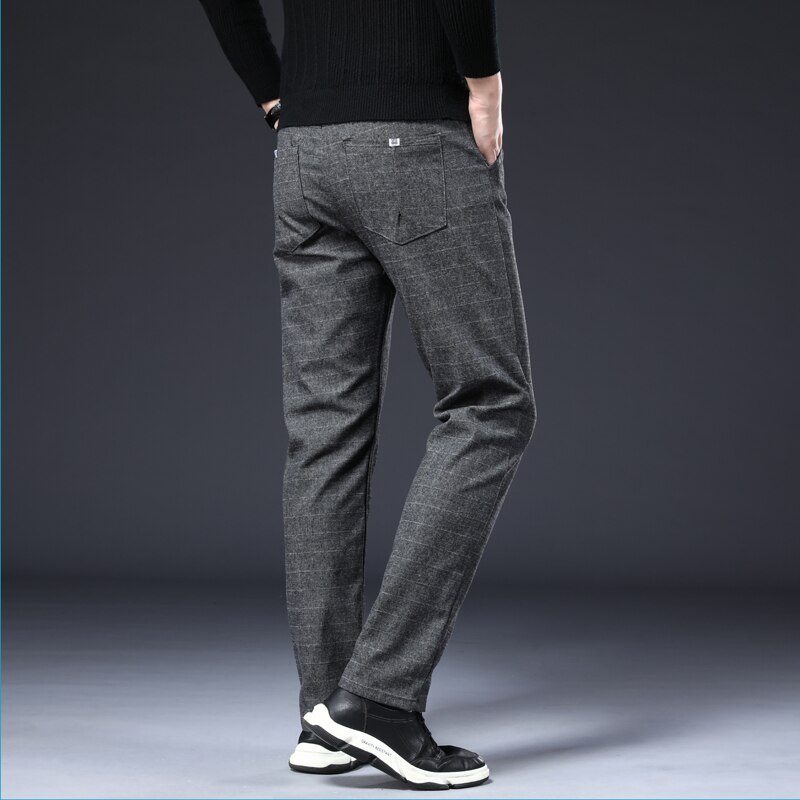 Lente herfst heren casual broeken merk zakelijke broeken herenkleding katoenen formele broeken heren