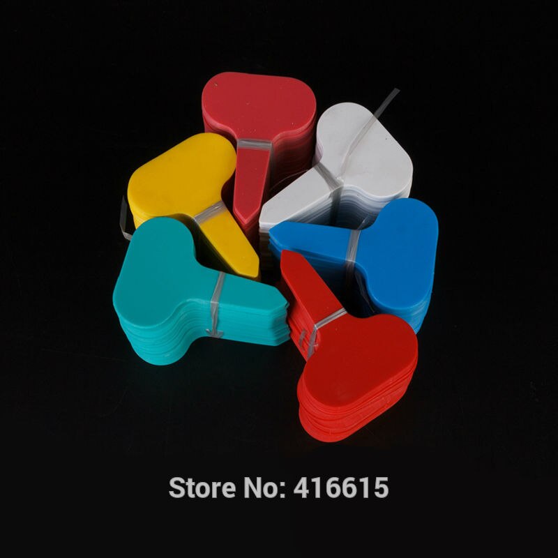 Etiquettes en plastique type T 100*6.8 cm | 4.8 pièces, étiquettes de jardin, Tallies horticoles, marqueur de plante et de fleur pour pépinière, épais et coloré