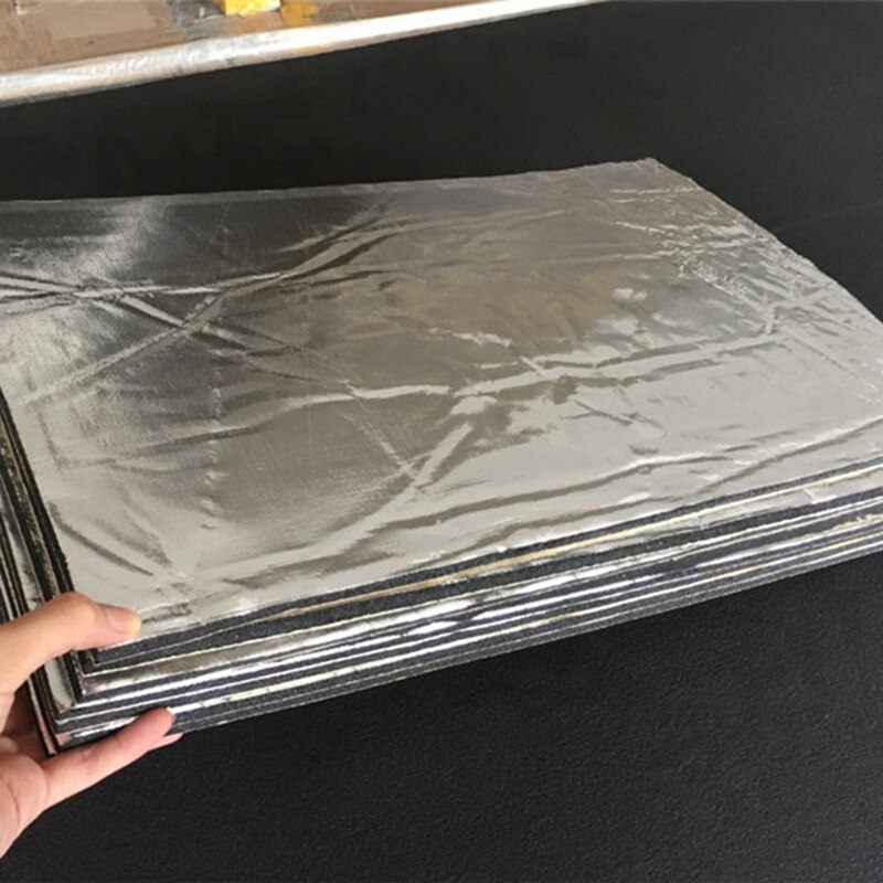 12 Stuks 5Mm Auto Firewall Sound Deadener Isolatie Deadening Mat Pads 50X30cm & 1x Nummerplaat Frame