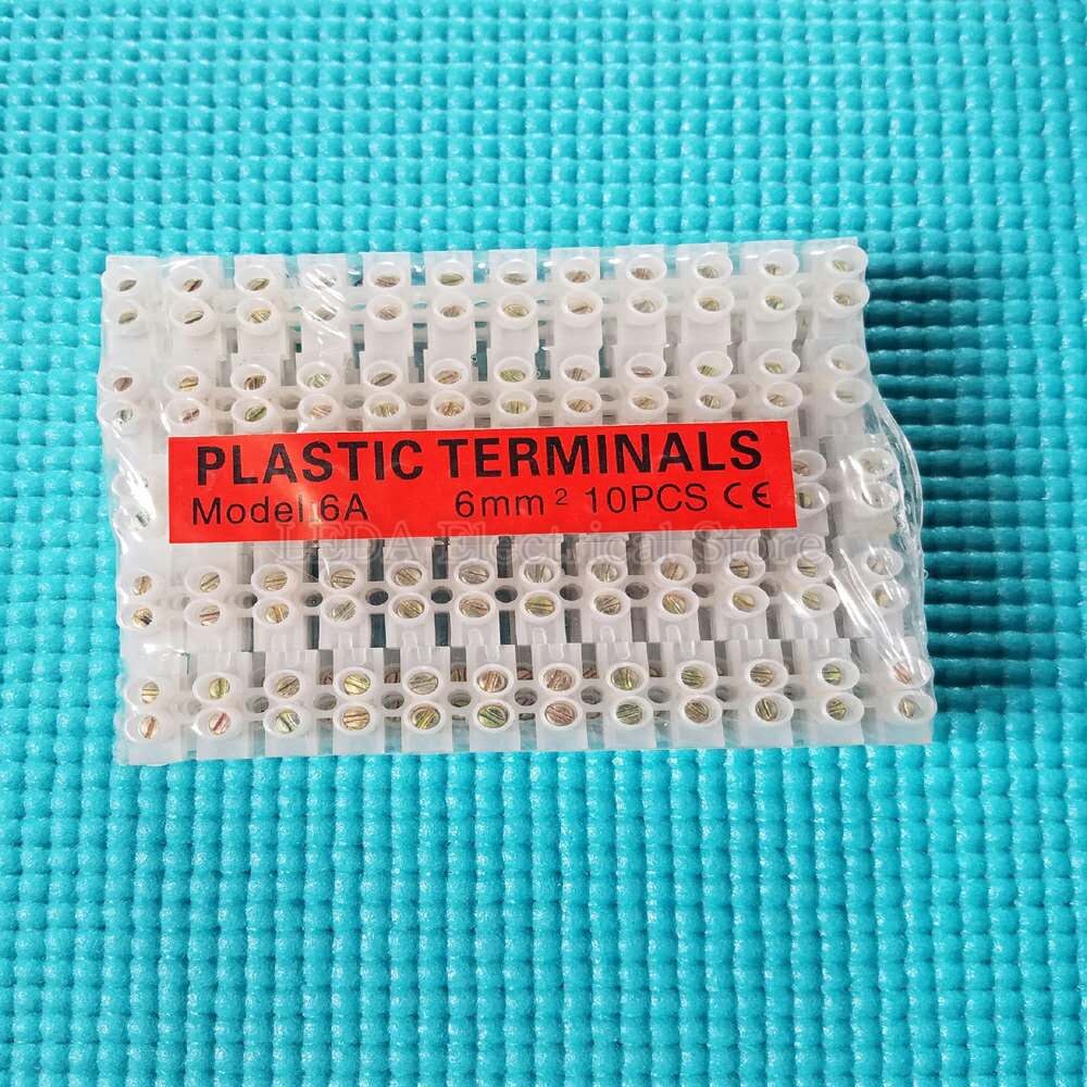 3A 6A 10A Dual Row Wire connector Screw terminal 12Position Barrier Strip Block Terminal Plastic Electrical connector terminalTM