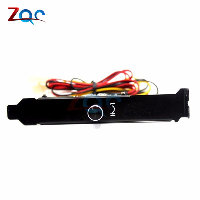 3 Channels PC Cooler Cooling Fan Speed Controller for CPU Case HDD VGA Fan with PCI Bracket Power by 12V Molex IDE 4pin