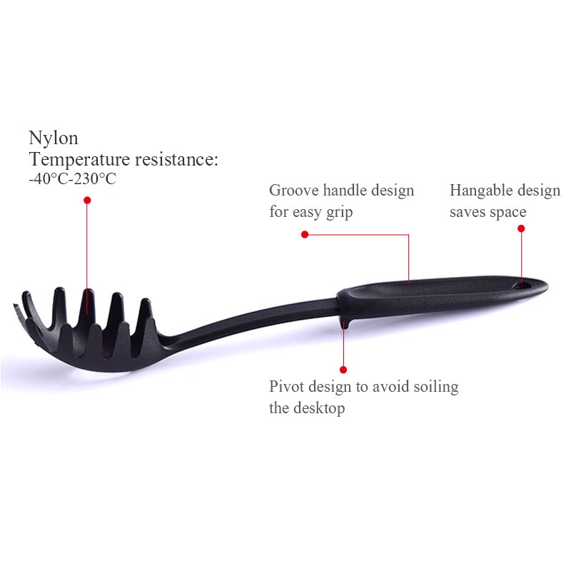 non-stick plastic nylon kitchen utensils high temperature cooking spoon shovel kitchen tools