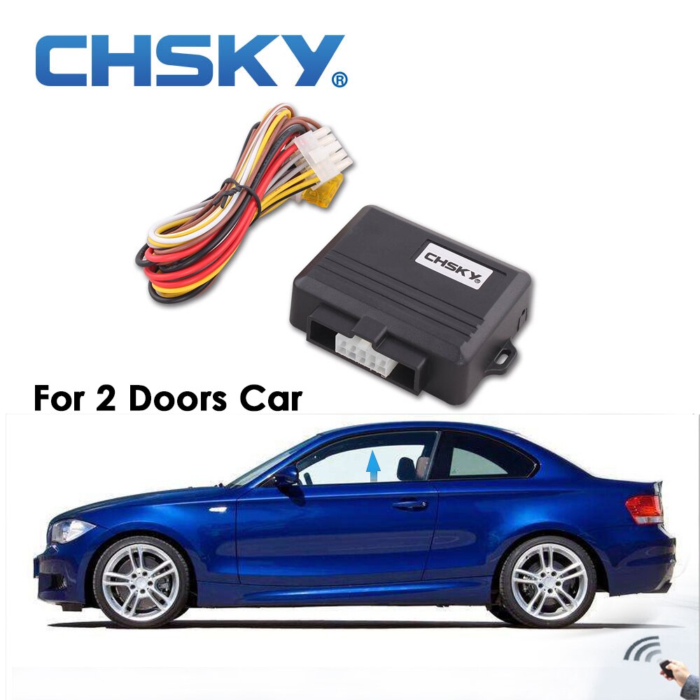 CHSKY Universal Auto Car Power Window Roll Up Closer For 2 Doors Close Windows Car Alarm Systems Security lifter Car Protector