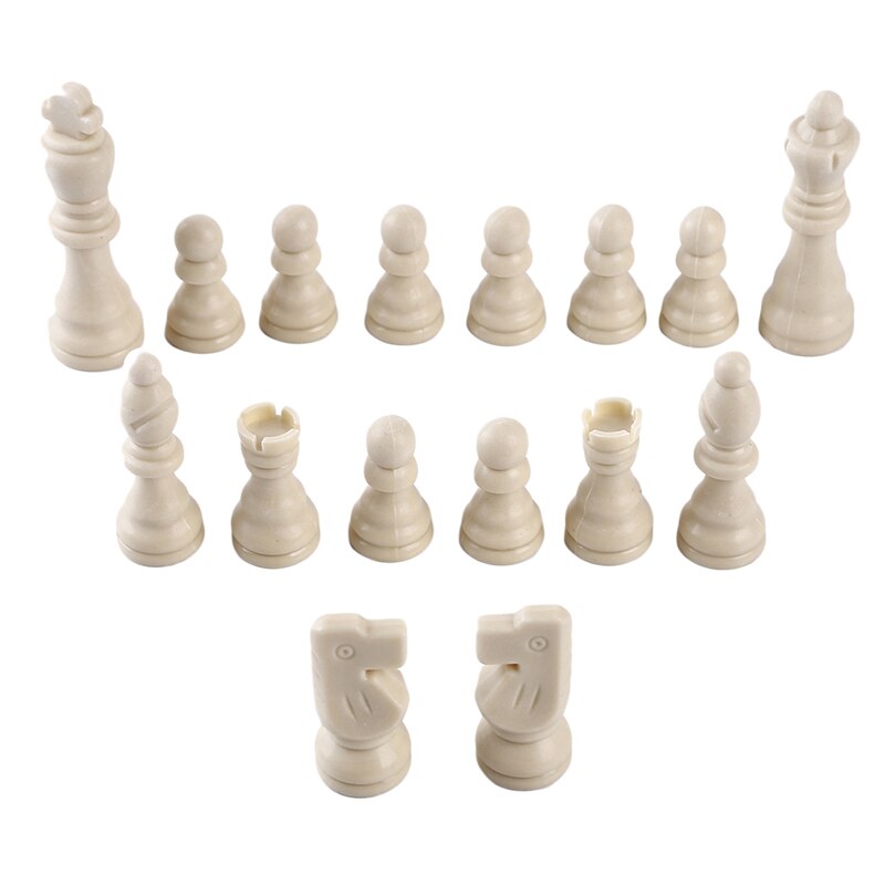 Chess Pieces Plastic Complete Chessmen International Word Chess Game Entertainment without Chess Board 81mm Backgammon 1 Pack