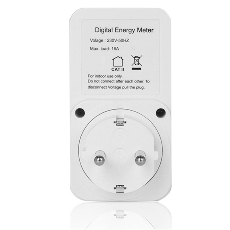Digital Energy Meter Wattmeter LCD Power Monitor Meter Electricity Test Measuring Socket 230V 16A