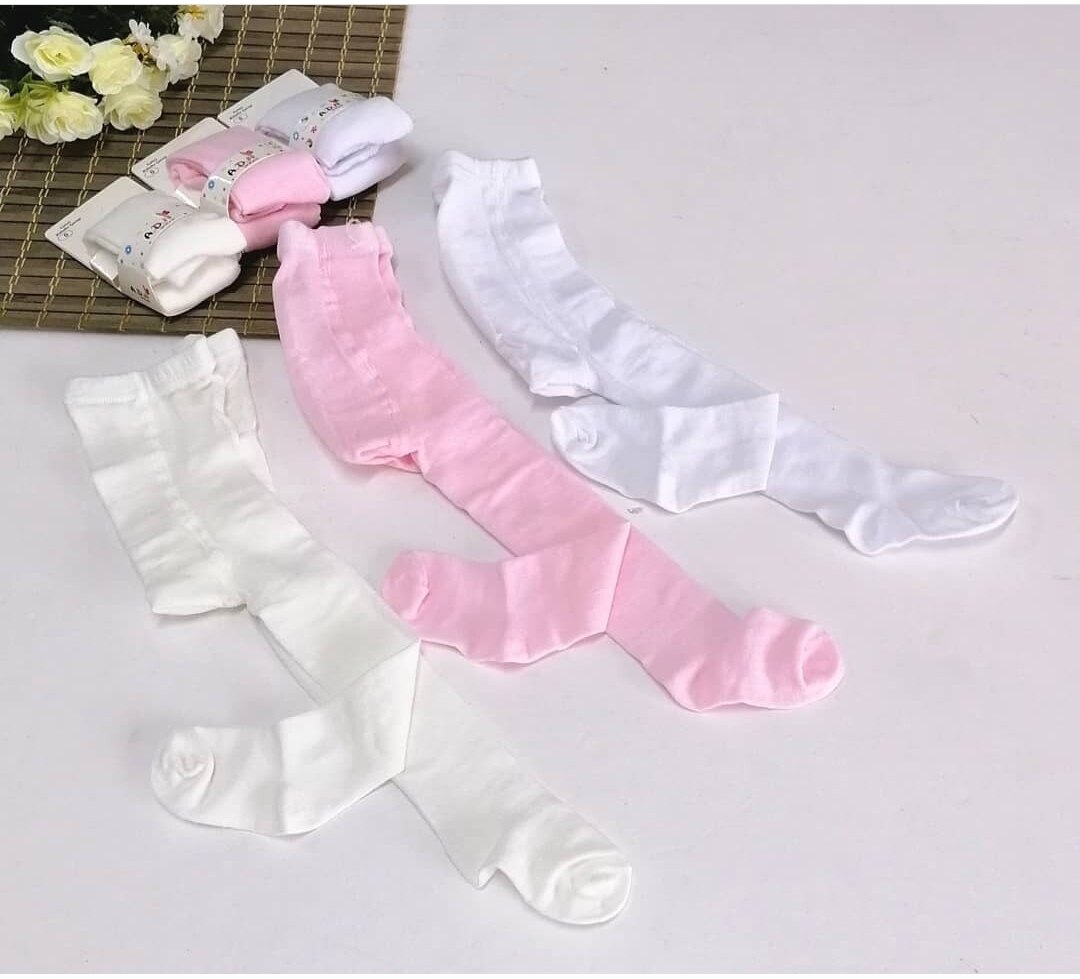 Baby Meisje Panty Set % 100 Katoen 0-6/6-12/12-18 Monden Grootte Totaal 3 Stuks