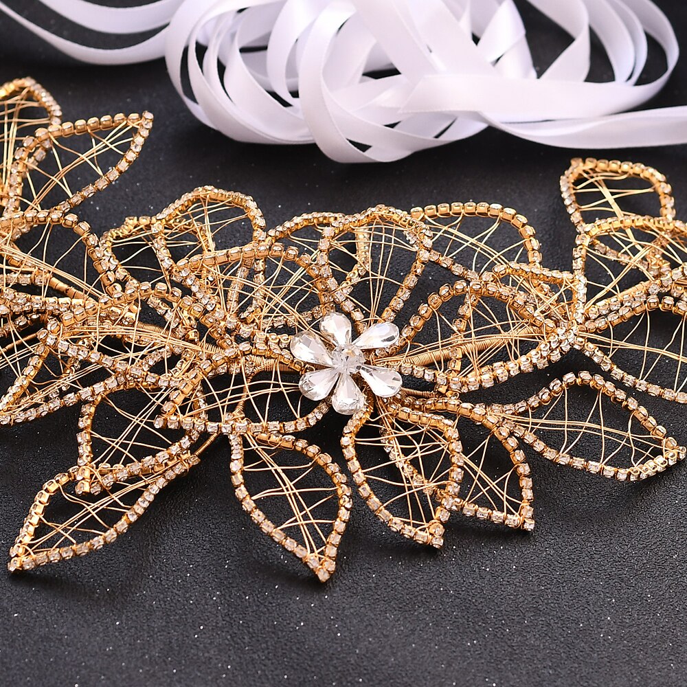 Trixy SH256-G ouro diamante cinto strass cinto cintilante para vestidos de casamento cinto champanhe ouro das mulheres ouro frisado cinto