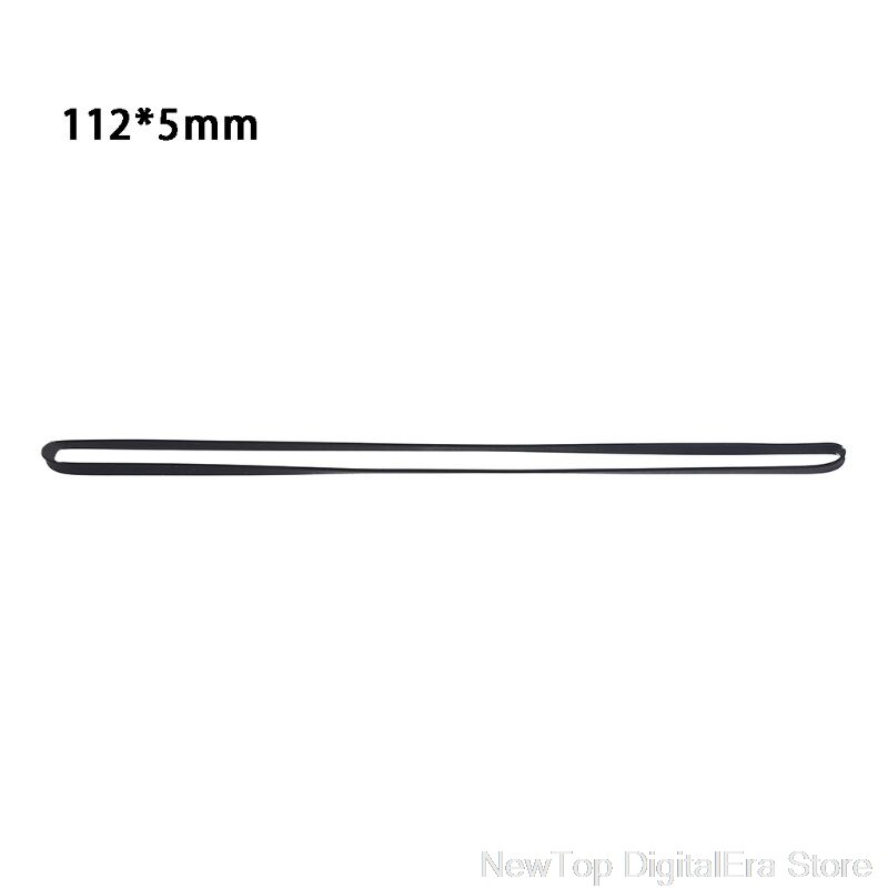 5mm szeroki gramofon pasek gumowy wymiana płaski pas napędowy do gramofon gramofony napędzane paskiem S26 20 Dropshipping: 5X112MM