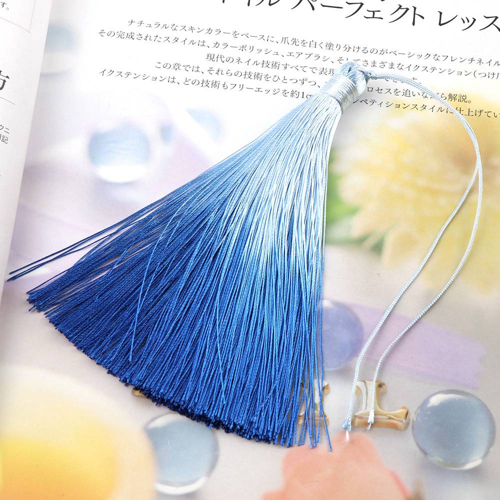 Boucles d'oreilles en Polyester à franges 13cm | 2 pièces, frange pour téléphone portable, bijoux à bricoler, chaîne porte-clés auto-même, boucle d'oreille, pendentif: 11