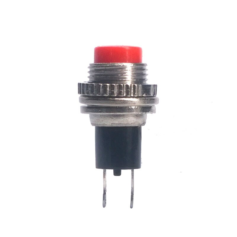 10 pcs/lot DS-314 10 MM 250V 0.5A Push Button Switch Metal Tactile Self-Reset Micro Interruptor Bouton Poussoir