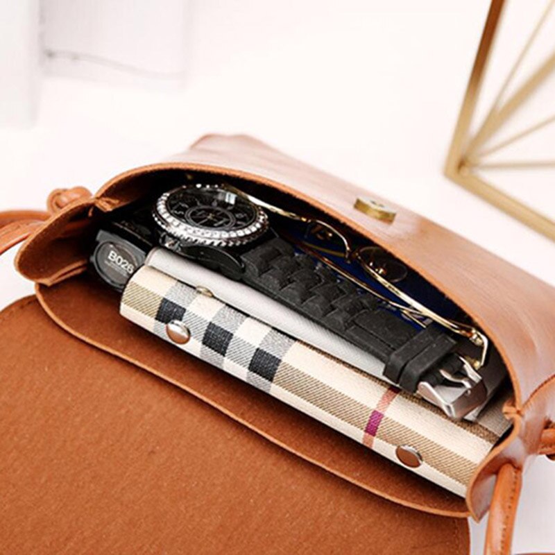 Eenvoudige Mini Mobiele Telefoon Crossbody Bag Solid Vrouwen tassen Super licht Vierkante Enkele Schoudertas Flappen PU Leer