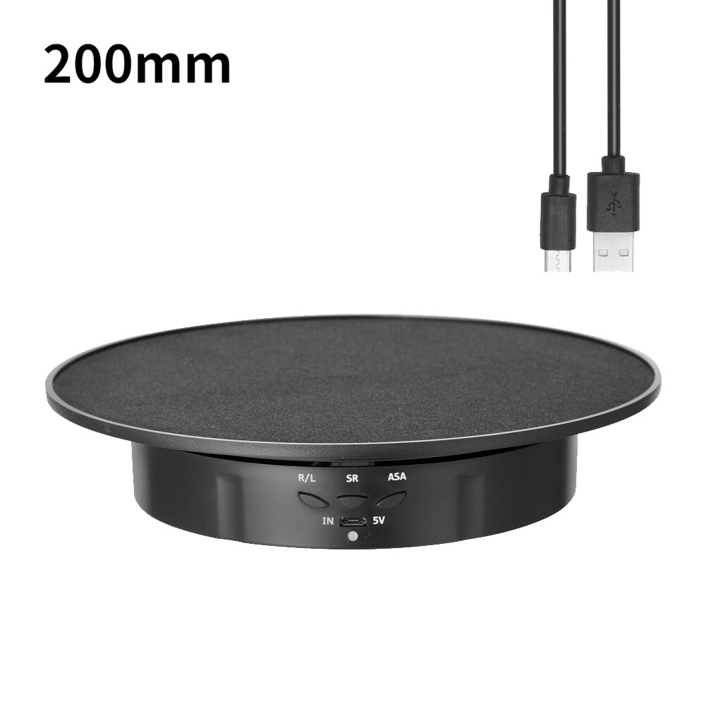 "dubbeldrivet 360 ° roterande displayställ, högkapacitetsspegel , 7.9 22 gram, perfekt för mångsidig användning (tårtor/smycken/foton)": Svart