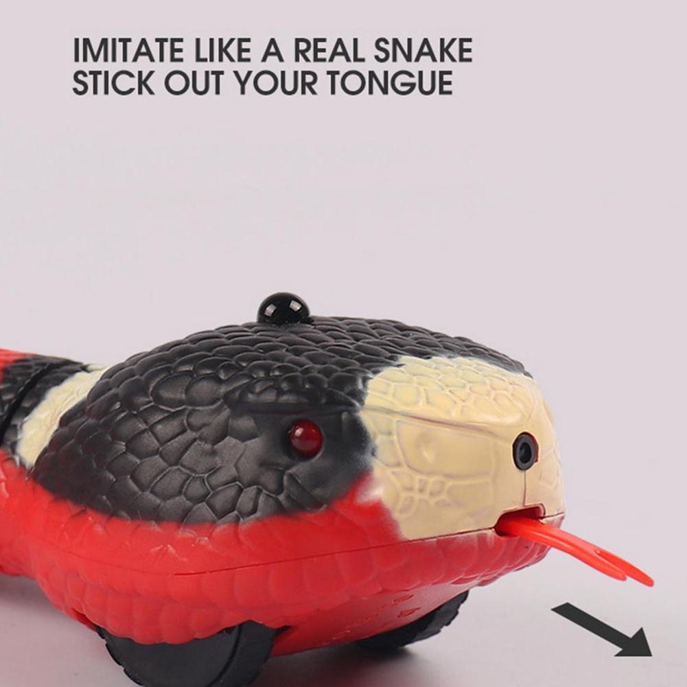 Smart Induction Snake Pet Toy Induction Snake Electric Simulation Snake Toy Sensing Interactive Automatic Snake Cat Teasering