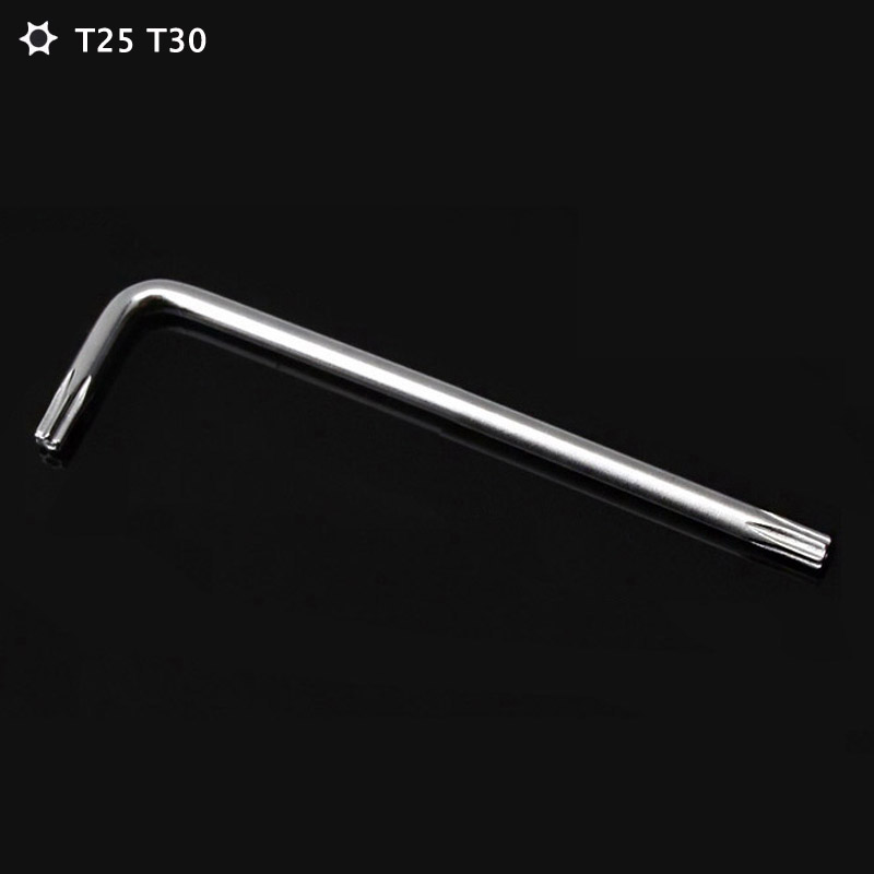 T25 T30 Screwdriver Torx Wrench 2-way mini Torx Screwdriver Spanner Screw Driver Repair Tool L Style T25 T30 Screwdrivers
