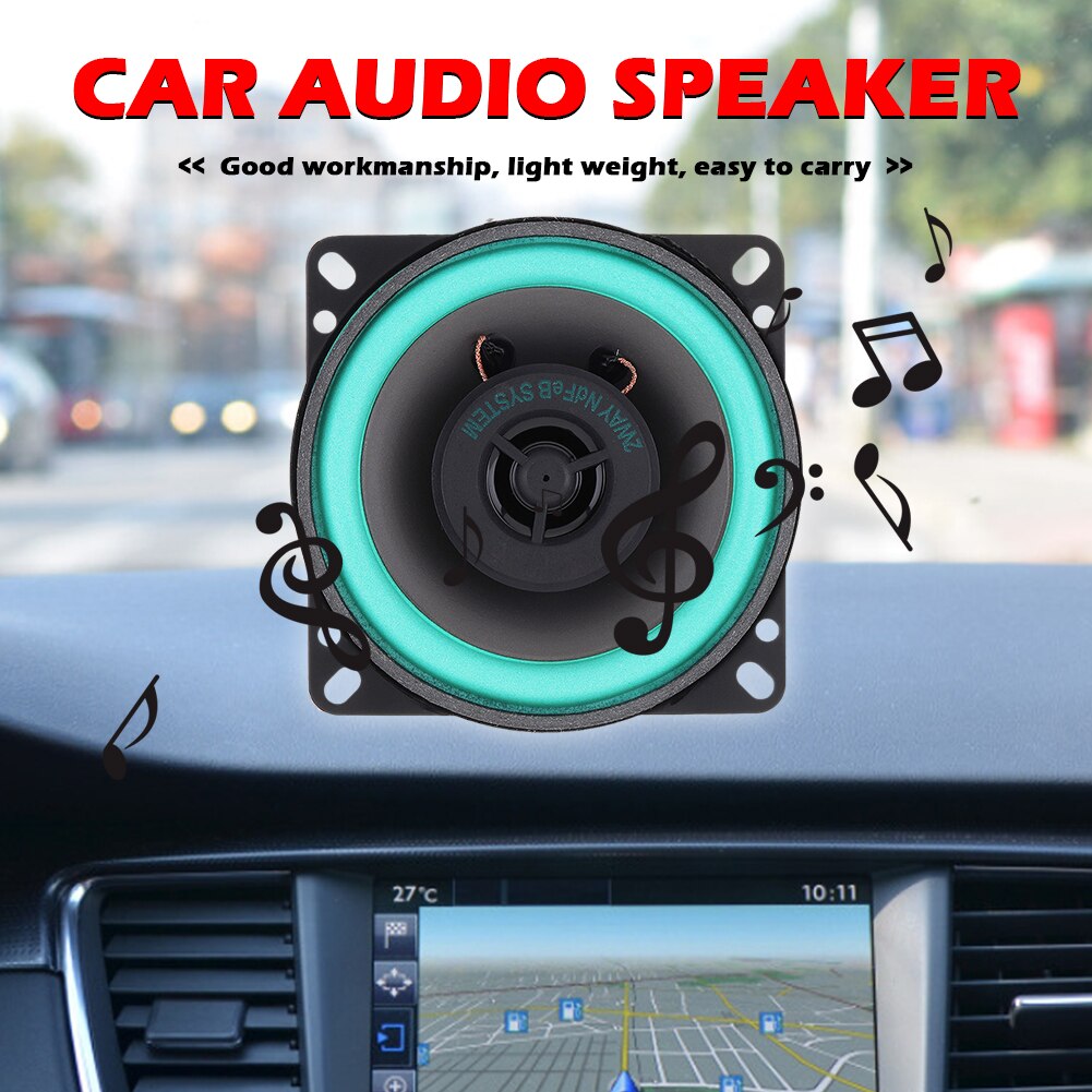 VO-402 Auto Hifi Coaxiale Luidspreker 4 Inch 2 Way 100W 4 Ohm Universele Voertuig Deur Speaker Auto Stereo Audio muziek Luidspreker