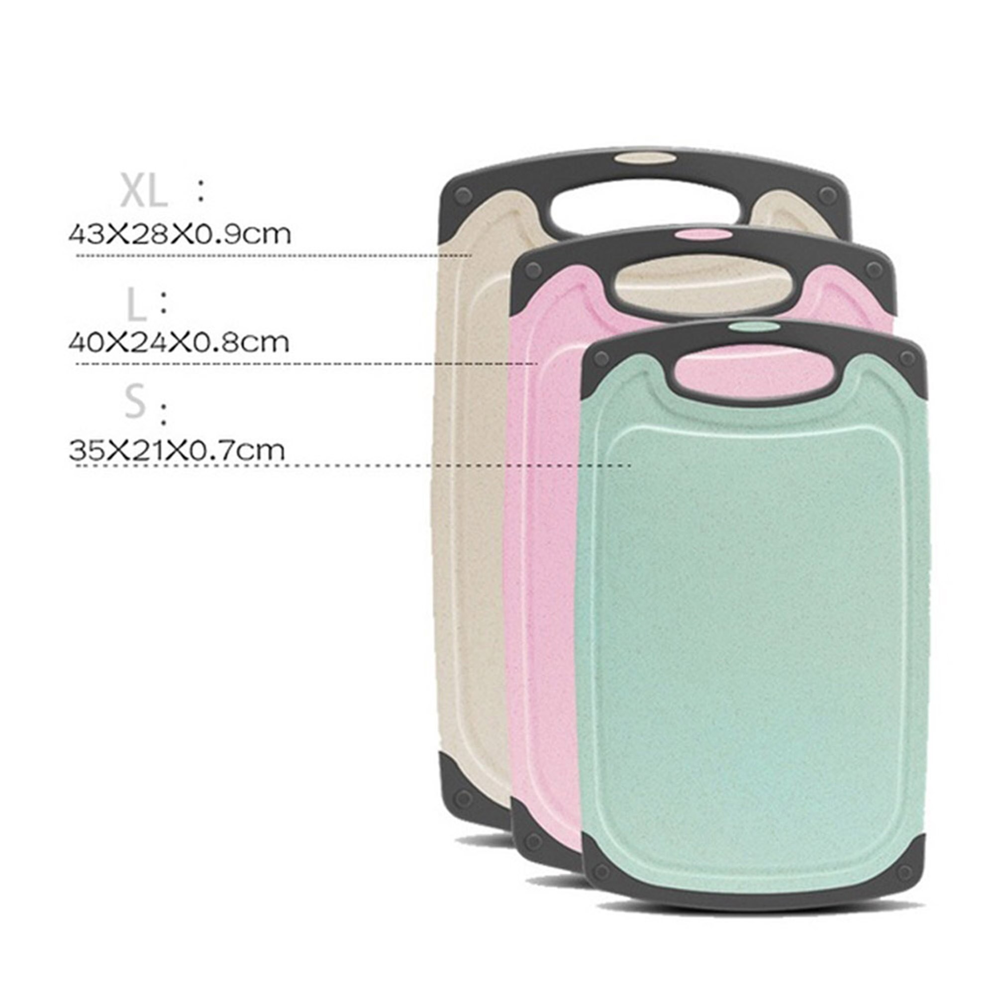 Chopping Board Multi-Function Kitchen Antibacterial Wheat Stalk Rice Husk Double Side Mould Proof Cutting Board