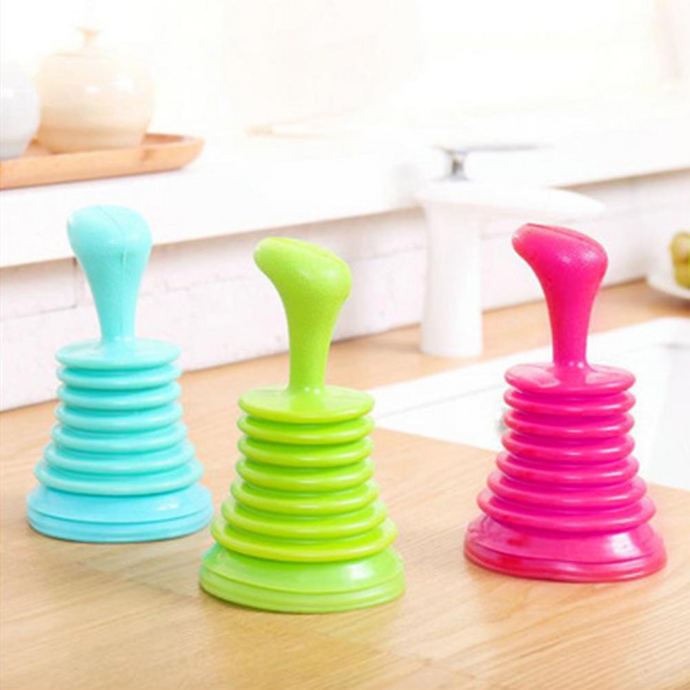 Kitchen Sink Dredge Pipe Cleaner Bathroom Squeeze Drain Cleaners Household Powerful Sink Pipe Pipeline Dredge Suction Cup Toilet