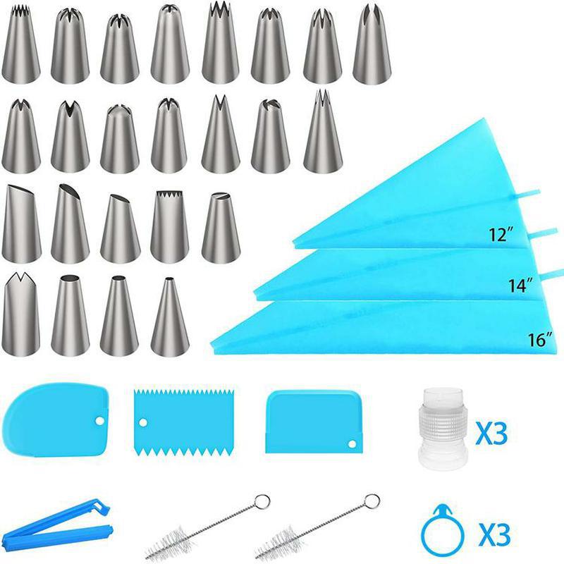 Nozzle piping cake decorating tools Confectionery equipment Kitchen accessories Pastry bag and bakery set stainless steel socket