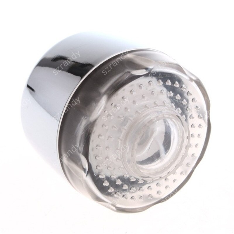 Plastic Led Blauw Kleuren Licht Kraan Hoofd Met Adapters