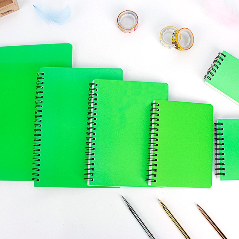 Multi-Size Simple Business Student Homework Diary Notebook Monochrome Coil Notebook Sketchbook