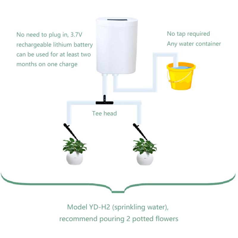 Intelligent vanding maskine vanding timer planter vand system vandingsværktøj til hjemmekontor potteplanter sprinkler system: Ydjh 2