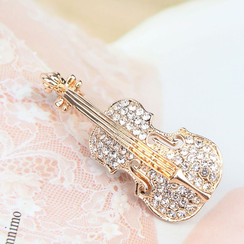 2020 nova moda todos os jogos violino broche acessórios liga gotejamento óleo venda quente das mulheres na moda jóias boa qualidade liga gota de óleo