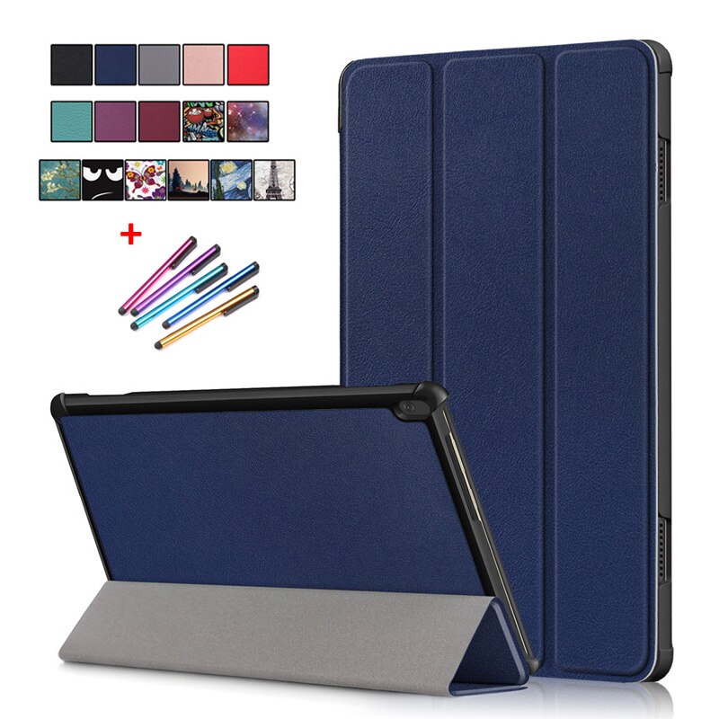 fallen Für Lenovo Tab M10 tb x505x x505l x505f fallen Tri-Falten Leder Magnetische Tablette Funda Für Lenovo Tab M10 fallen tb-x605f