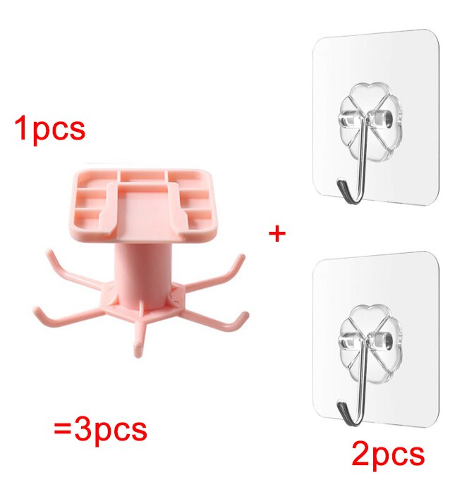 Køkkenarrangør og opbevaring opvaskeafløb bestikvask arrangør køkkenstativ organisation køkkentilbehør opbevaringsstativ 360: Lyserød -1 stk