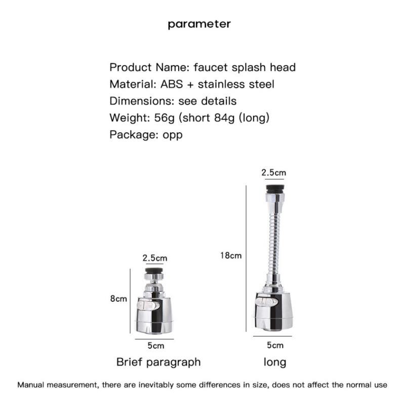 1 sztuk 360 obrót wody perlator aerator wody kran Bubbler kuchnia kran perlator dysza na wylewkę prysznic adapter złącza