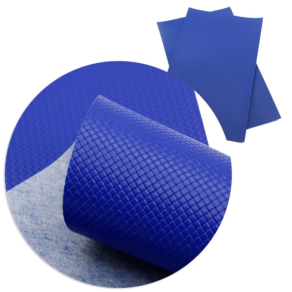 Royal Blue Series Faux Leather Sheets Solid Color Synthetic Leather Fabric Shimmer Glossy for DIY Handmade Materials Crafts: 1066227018