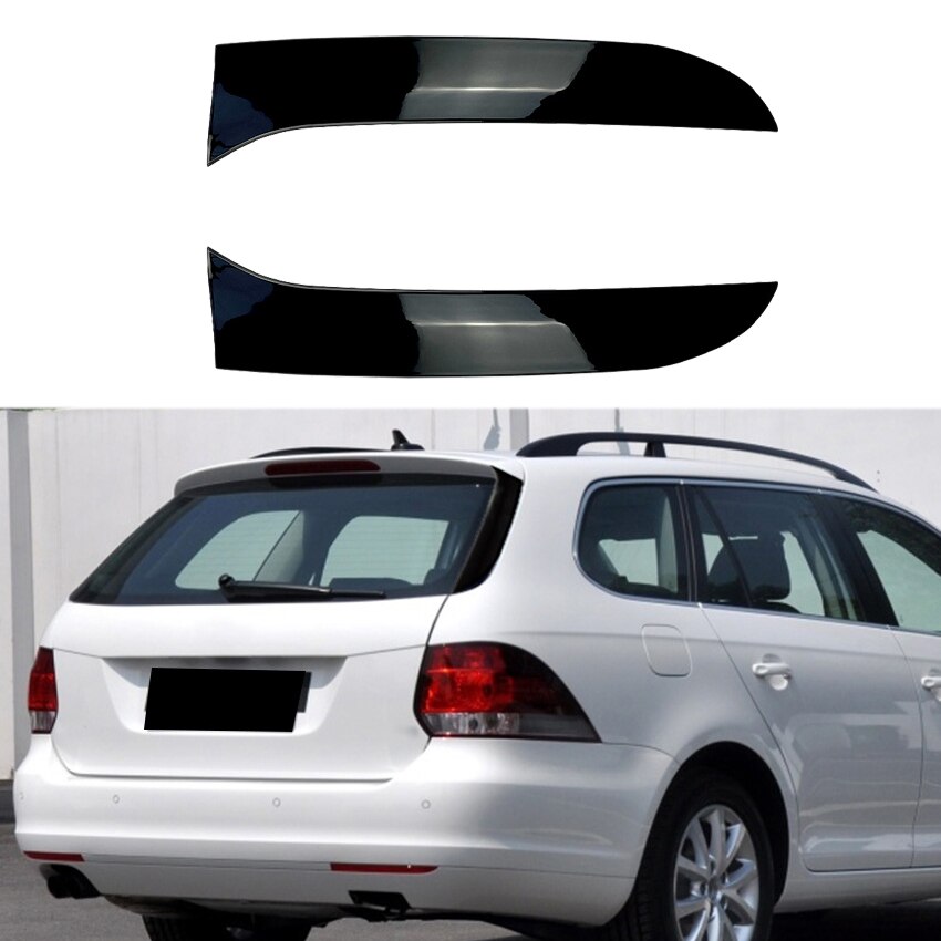 Oreille derrière la fenêtre Spoiler bande latérale garniture de couverture pour Golf 6 MK6 Variant Wagon Kit de Refit extérieur: Default Title