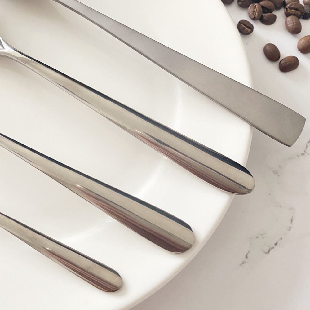 Ren titan kaffeskje hjemmekontor utendørs camping fotturer reise servise middag dessert kaffe suppeskjeer naken 8g