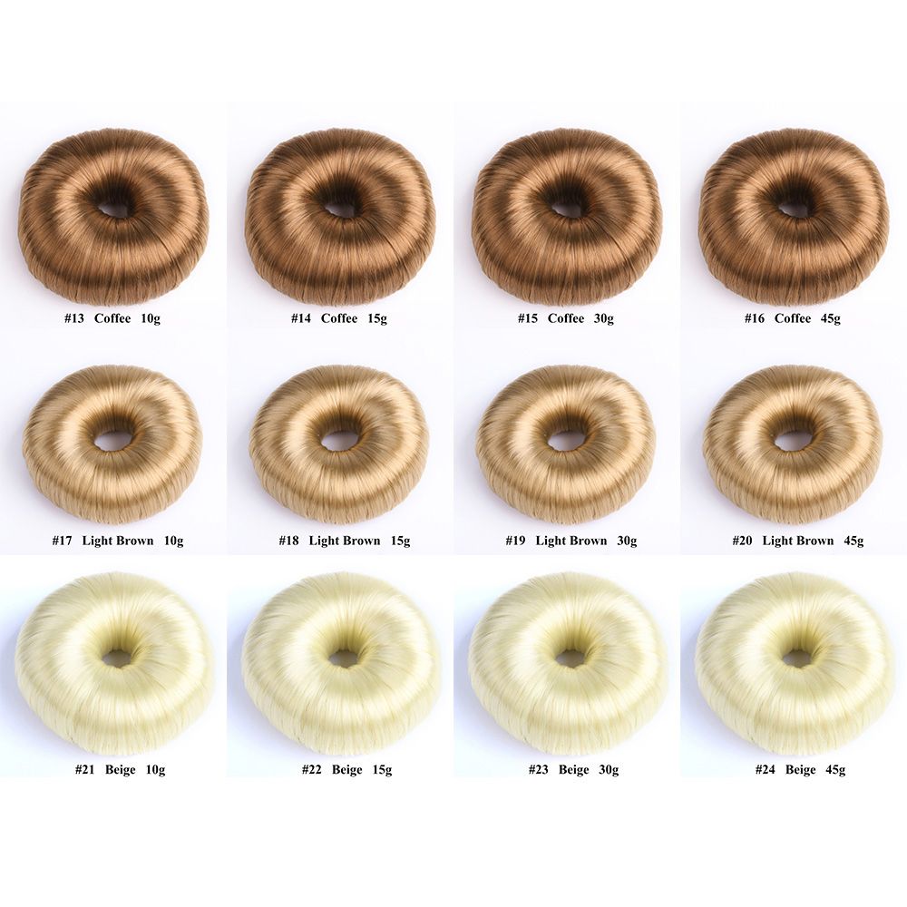 Vrouwen Beige Bruine Haaraccessoires Haar Pruik Zwart Haar Ring Haar Donut Shaper Haar Styling Tools Bun Maker
