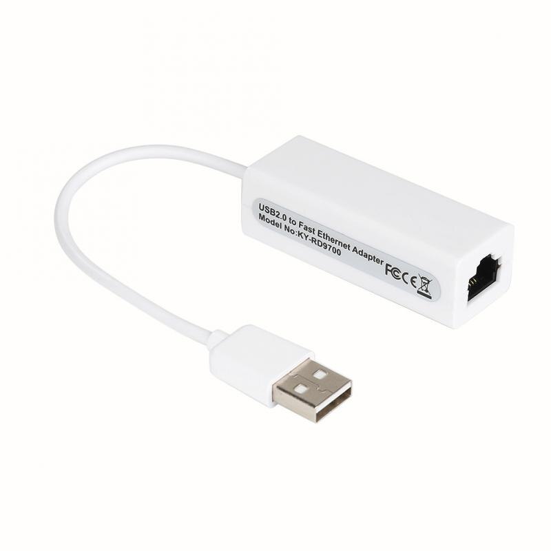 Full Speed USB 2.0 to RJ45 LAN Ethernet Network Adapter For Desktops Laptops PC