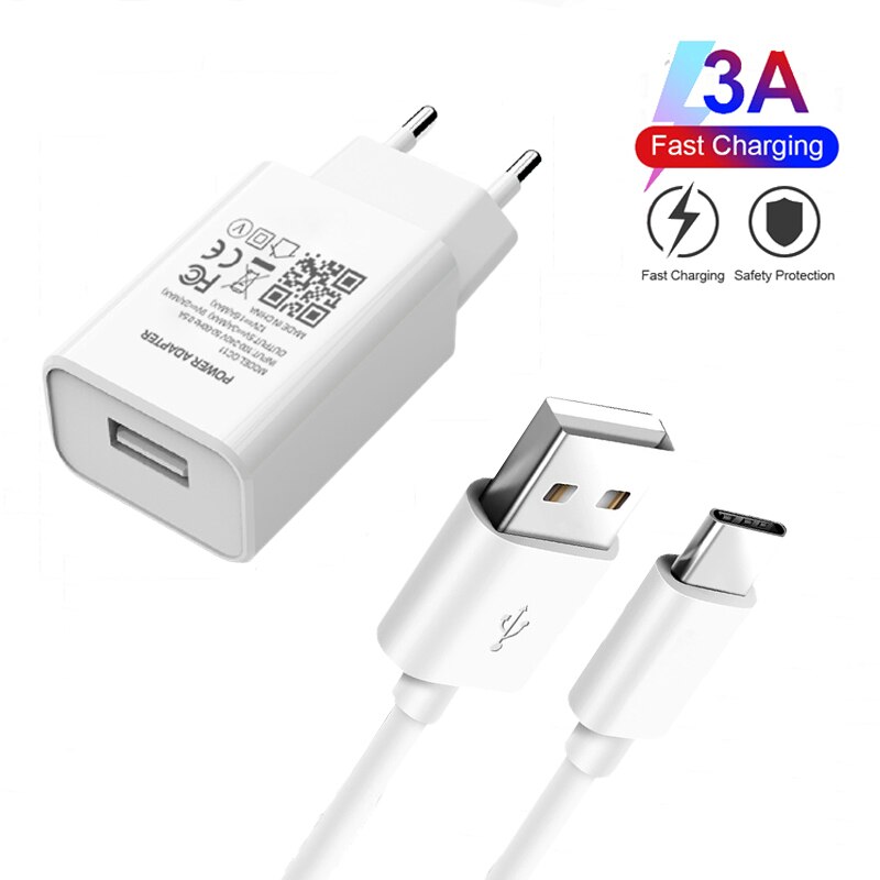 Cargador USB tipo C de 18W QC 3,0, para Xiaomi Mi 11, 10, 9 T, Note 10 Lite, Redmi Note 9 T, 8T, 10, 9, 8 Pro Max, Cables tipo c