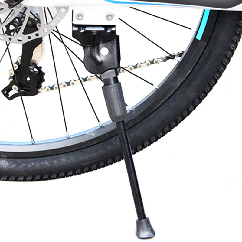 Justerbar road mtb mountainbike cykel kickstand aluminium parkeringsreoler sidestativ gummi fodbøjle benstativ