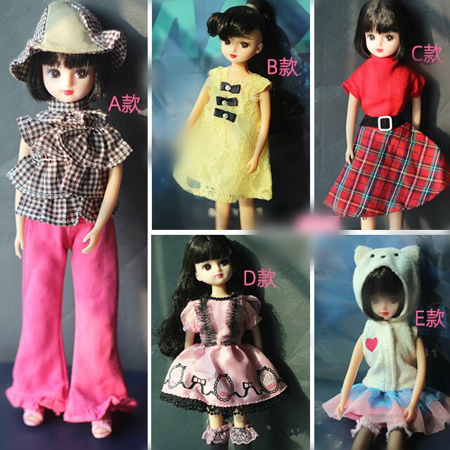 1/6 clothes For Dolls For Licca doll Momoko Doll Blyth doll clothes Jumpsuit dress suit For Girls Dolls